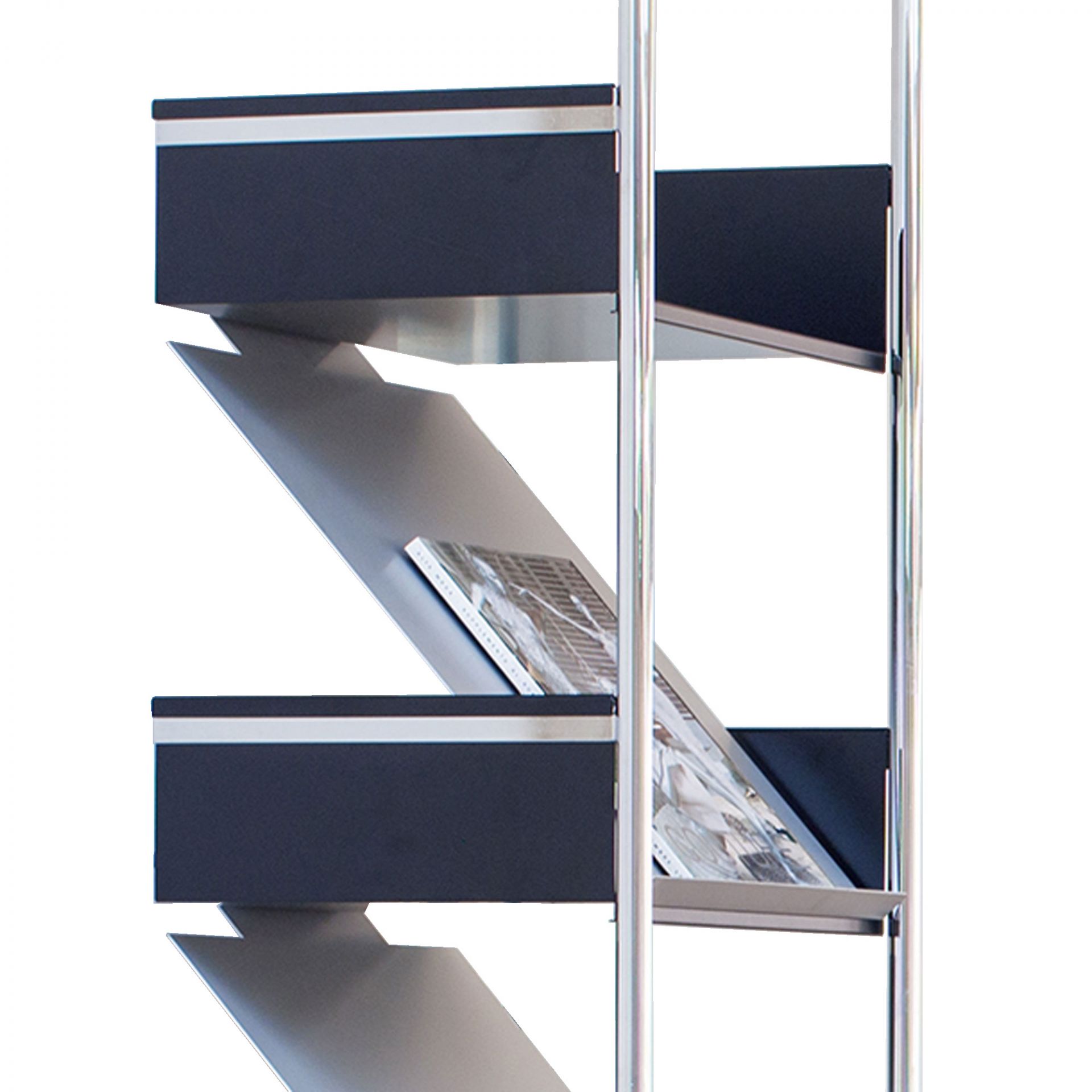 Aludisplay für Pool Regal Mox 2 Stücke